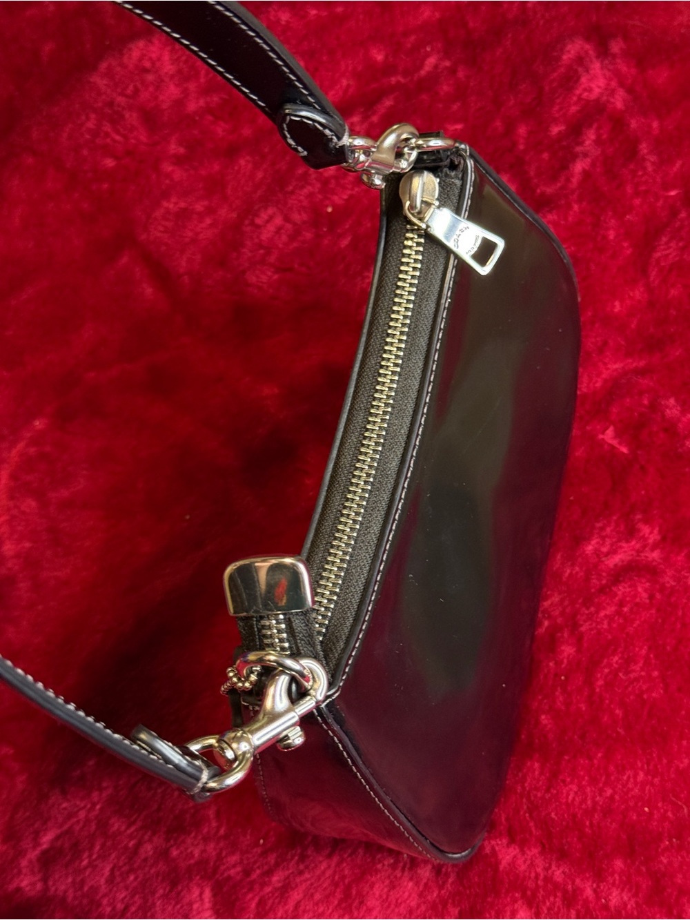 Coach teri mini Shoulder Bag with Silver Hardware - No long strap - Picture 9 of 10